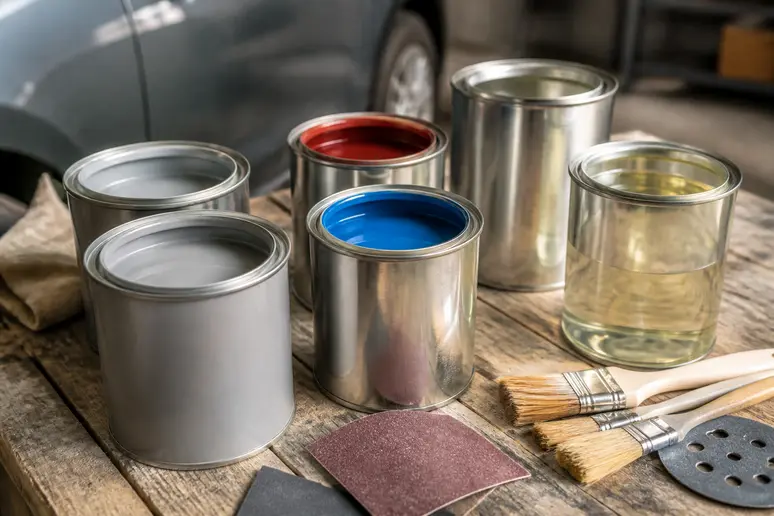 Comment refaire peinture voiture : aperçu des prix indicatifs des produits essentiels pour une peinture automobile maison.