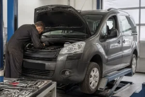 Examen de l'état général et Peugeot Tepee prix fiabilité points faibles dans un garage