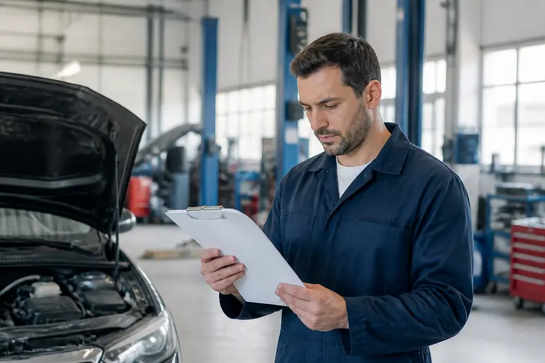 Vérification des documents et de l'état d'un véhicule après un litige avec un mandataire auto